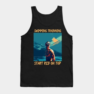 swim instructor, swim coach, swimming trainning, fun designs v2 Tank Top